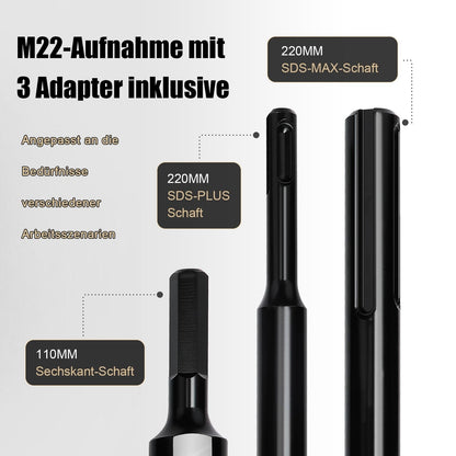 Diamantna kronska žaga 112 mm – komplet za beton, opeko in kamen