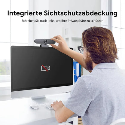 💡 DEPSTECH DW50 Pro 4K spletna kamera, 8MP, 3x zoom, Sony CMOS senzor, USB-A/USB-C, mikrofon