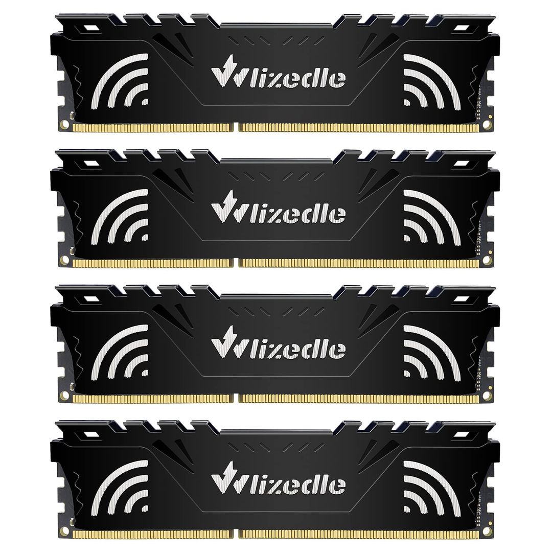 Wlizedle DDR3 RAM, 32GB, 1600Mhz, PC3/12800 Kit (4x8GB)