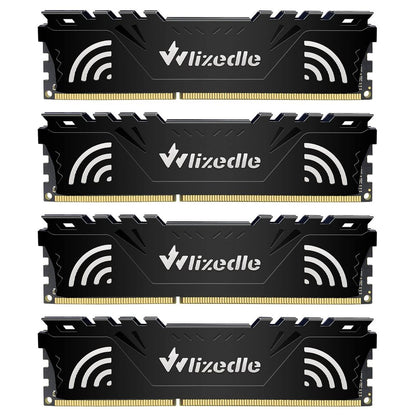 Wlizedle DDR3 RAM, 32GB, 1600Mhz, PC3/12800 Kit (4x8GB)