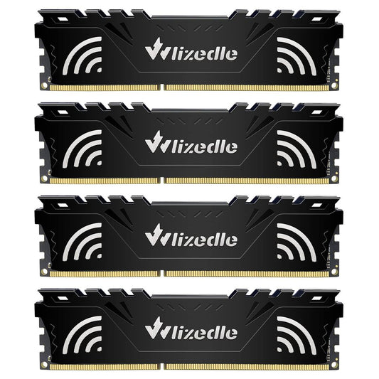 Wlizedle DDR3 RAM, 32GB, 1600Mhz, PC3/12800 Kit (4x8GB)