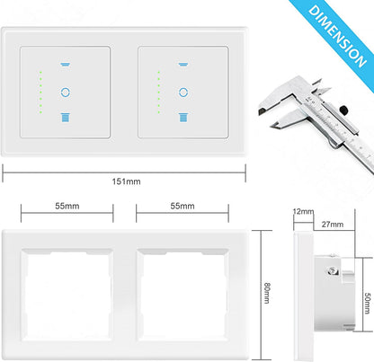 🪟 CURRYSMARTER smart double roller shutter switch with WiFi connection and voice control