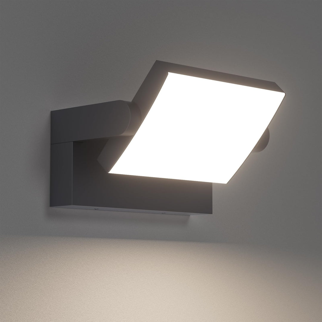 Kligh­ten 24W zunanja LED stenska svetilka, antracit (IP65, 4000K)