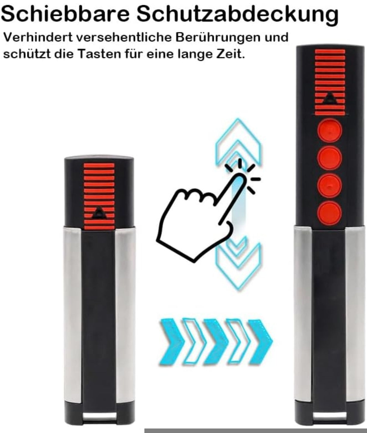2x daljinec za garažna vrata SOMMER / APERTO – 868 MHz (4 gumbi, drsni pokrov)