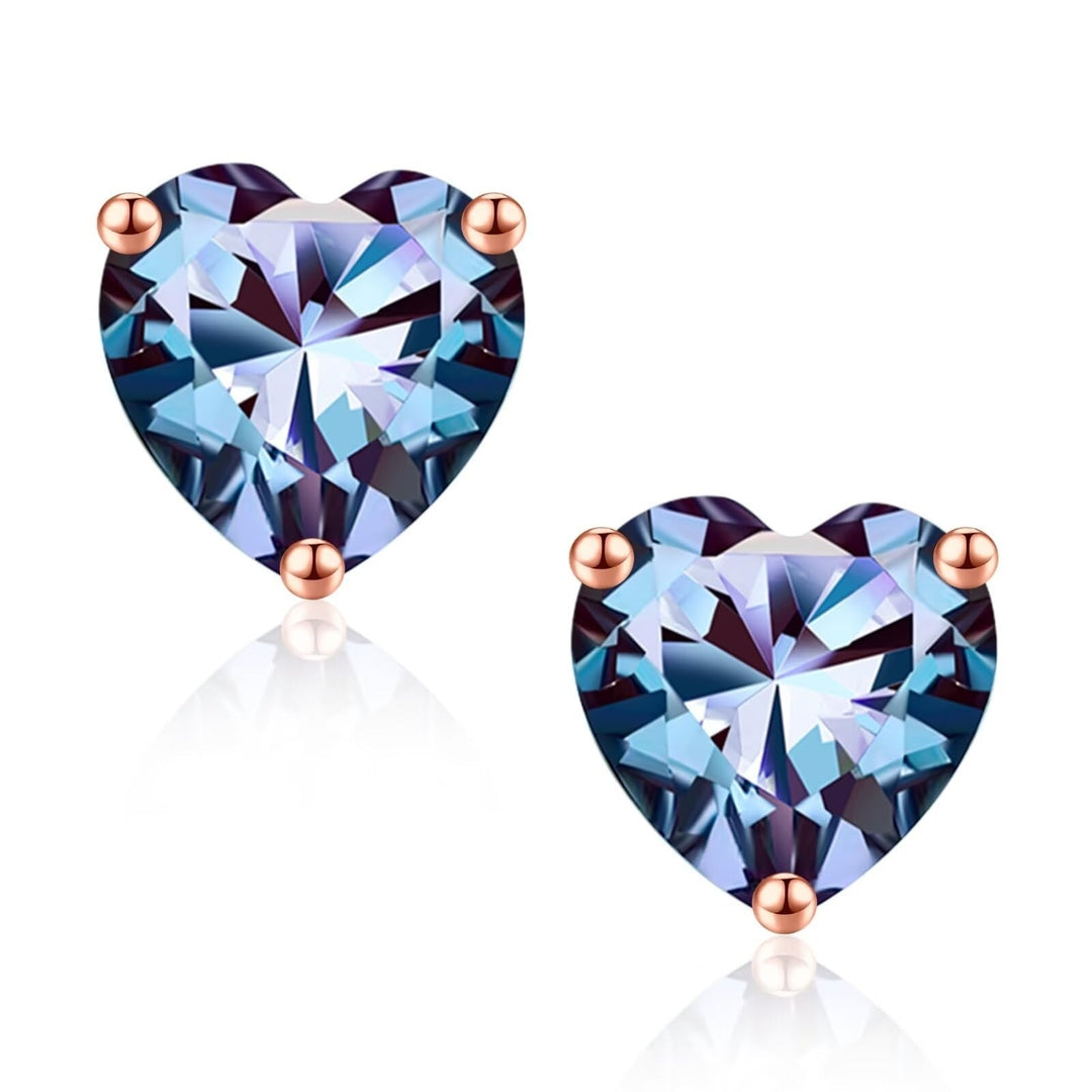 💎Modni uhani TINGN, srebro 925, rose gold premaz, zirkonij, -več barv