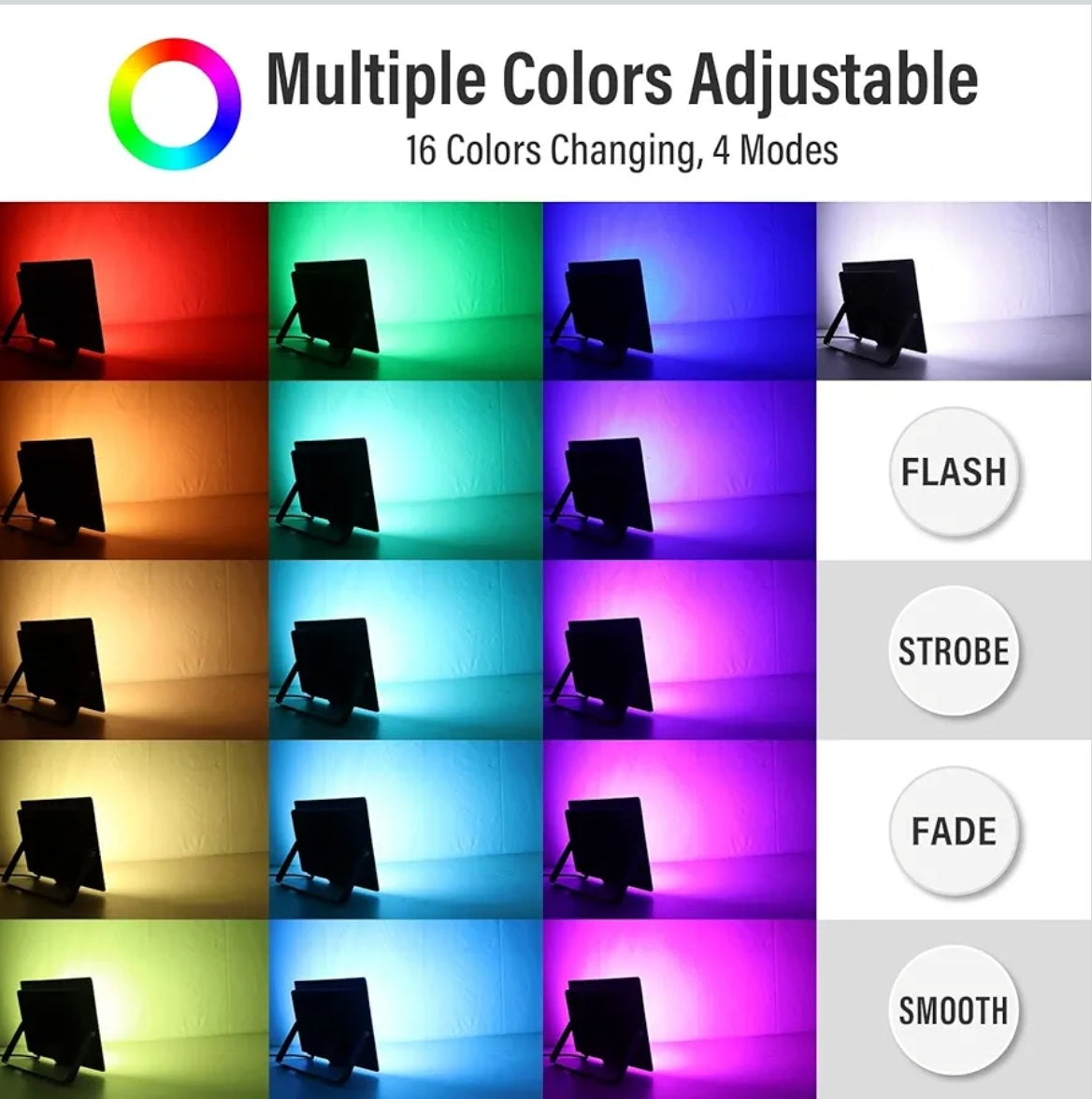 💡 RIGIDON RGB LED reflektor XPG-50 – 50W, IP66