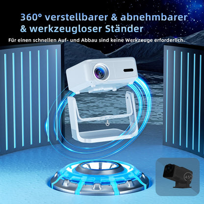 Projektor LISOWOD, 24.000lm, Full HD, 4K podpora, Wi-Fi 6, elektronski zoom, slika do 300', garancija