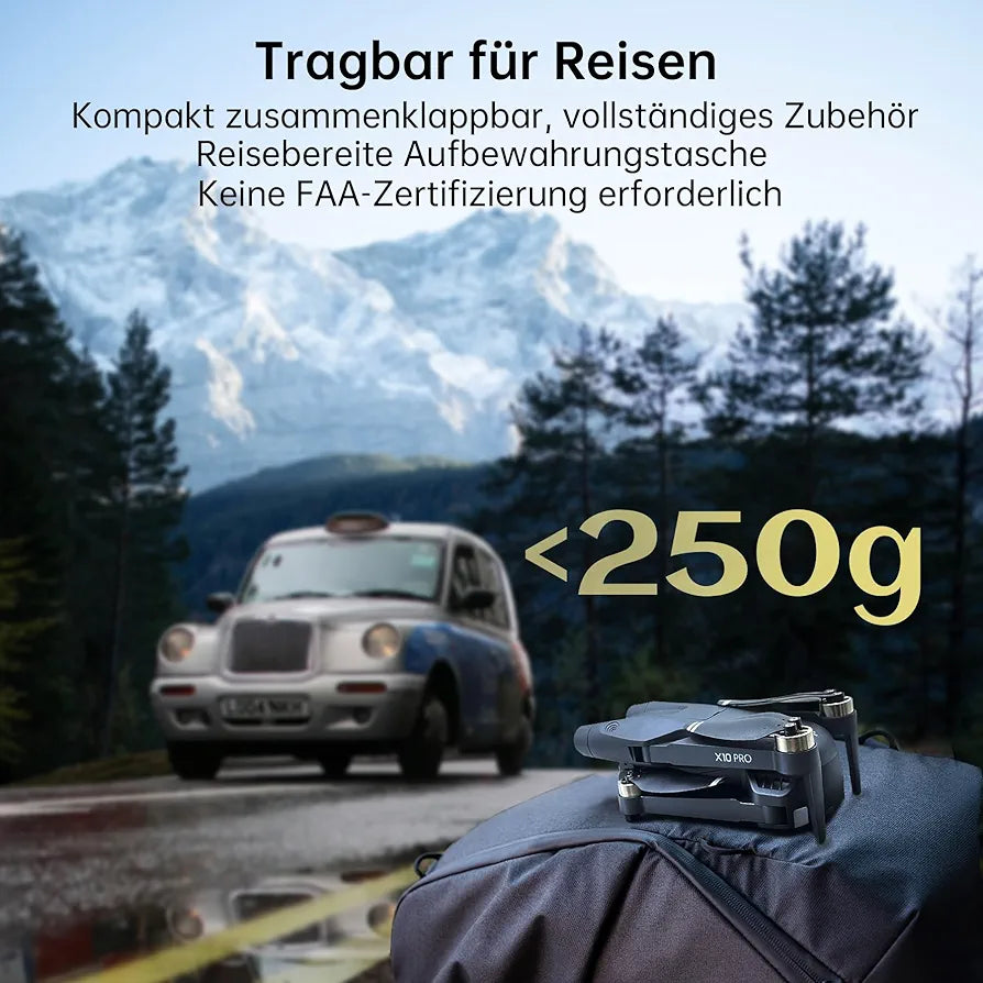 Profesionalni CHUBORY X10 PRO, GPS, 4K UHD kamera 90 min letenja 1000 m dosega - naklikaj.si
