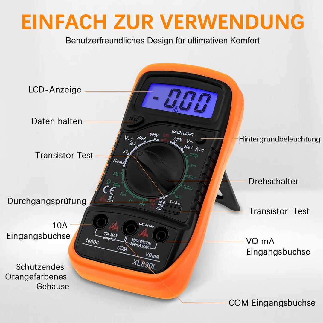Digitalni multimeter XL830L z osvetljenim zaslonom