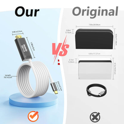 USB-C na HDMI 4K 60Hz adapter JEMDO (za Switch 2 / Switch 2017 / PC / telefon)