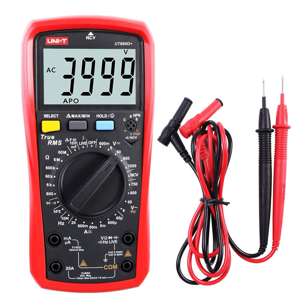 UNI-T UT890D+ digitalni multimeter – True RMS, AC/DC merjenje, LCD - naklikaj.si