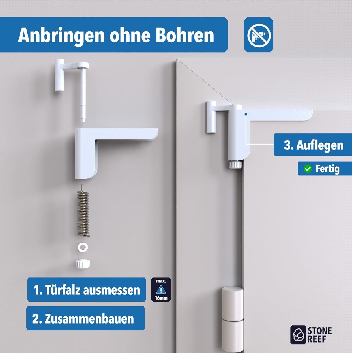 Samozapiralni mehanizem za vrata STONE REEF