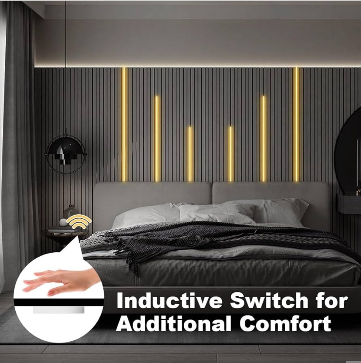 COB LED trak komplet z indukcijskim senzorjem – 6×1 m, topla bela