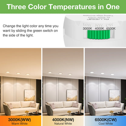 💡 10x Alusso LED recessed light 5.5W (85mm) – white
