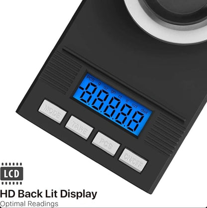 Digitalna precizna tehtnica 0.001 g / 50 g – z LCD zaslonom in dodatki