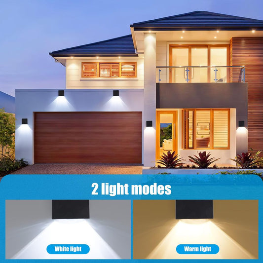 Set 4x solarna stenska svetilka YUNYODA, IP65 - naklikaj.si