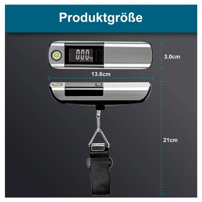 Digitalna prenosna tehtnica za prtljago z merilnim trakom – do 50 kg