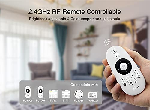 ⚡ Komplet 4x LED krmilnik FUT035S MIBOXER + daljinec – dvobarvni, WiFi 2.4GHz/RF