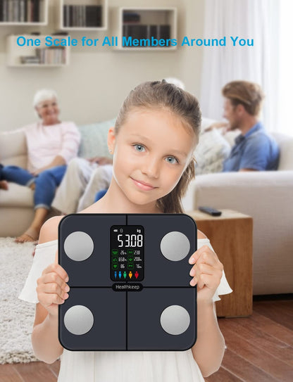 HEALTHKEEP pametna tehtnica z zaslonom – BT povezava, analiza telesne sestave, iOS, Android