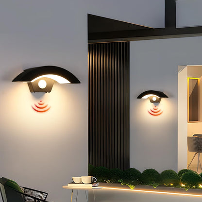 💡 COMELY 2x zunanja LED stenska svetilka s senzorjem gibanja, IP65, 12W, 3000K