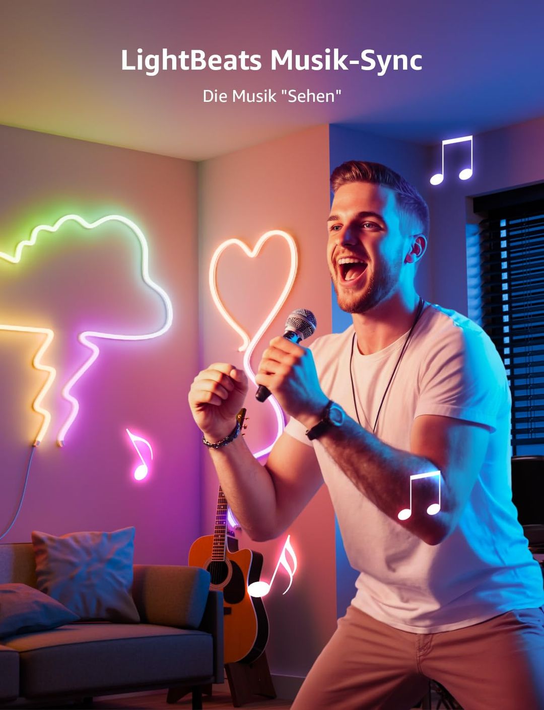 LEPRO N1 neon LED trak, WiFi, Alexa, Google Assistant -3m - naklikaj.si