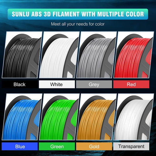 🧵 SUNLU ABS filament – 1.75 mm, črna, 1kg