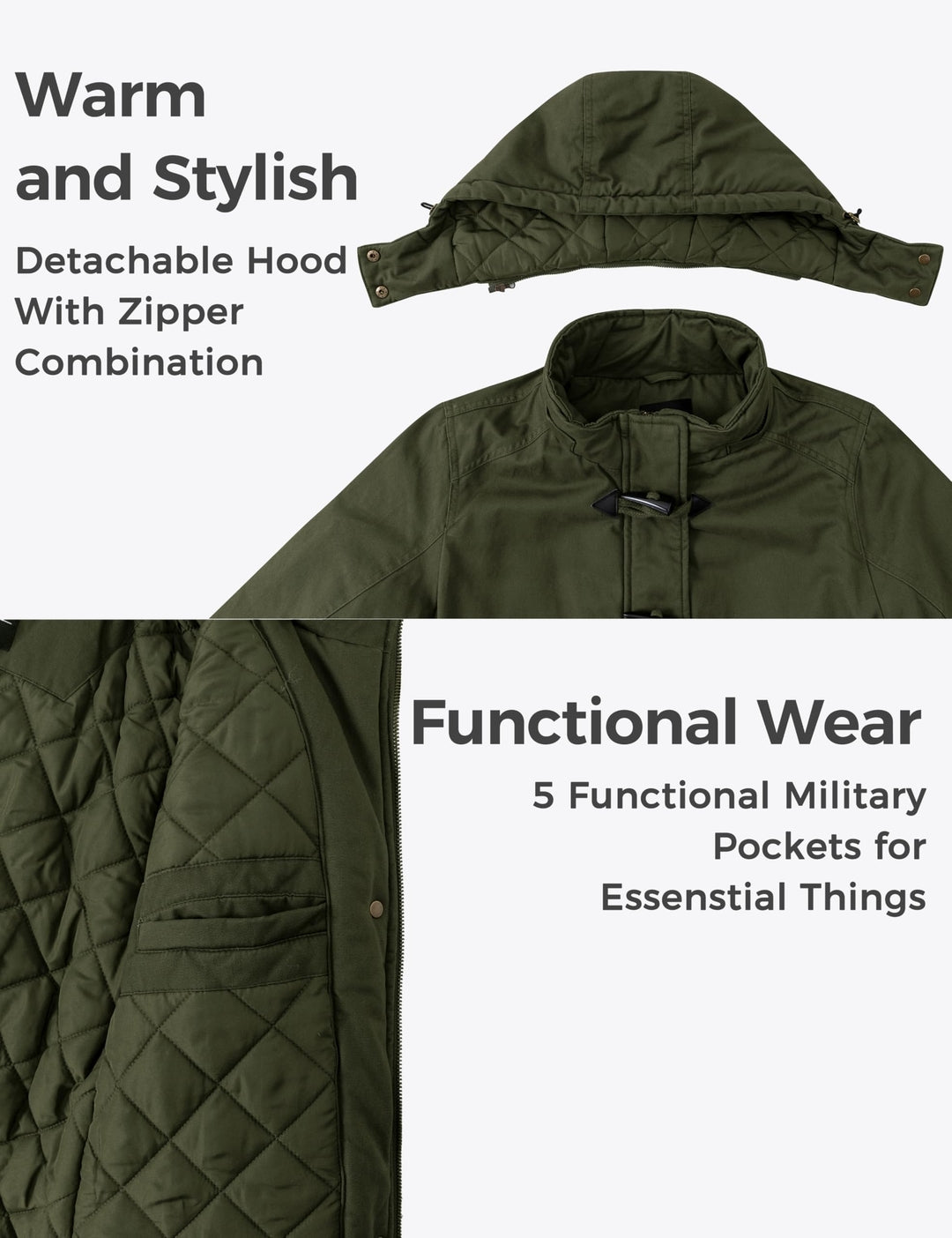 WANTDO ženska zimska jakna - parka – velikost S