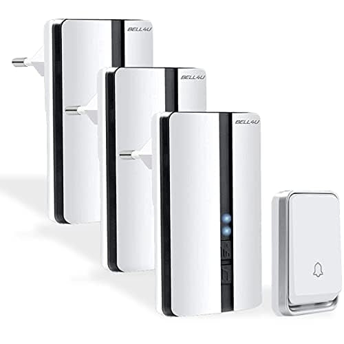 Brezžični zvonec Bell4U (brez baterij, vodoodporen, 3 sprejemniki)