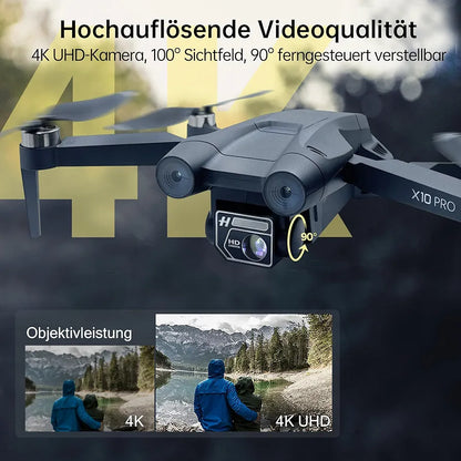 Profesionalni CHUBORY X10 PRO, GPS, 4K UHD kamera 90 min letenja 1000 m dosega - naklikaj.si