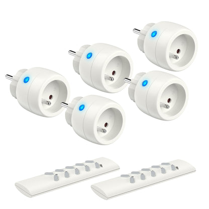 🔌 Set 5× brezžičnih pametnih vtičnic Ucomen + 2 daljinca - naklikaj.si