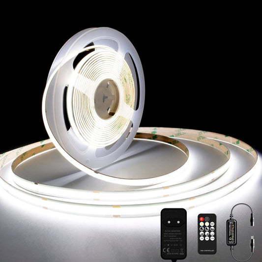 TTWAY 10m COB LED trak, 6000K, 24V, daljinec, aplikacija, IP20