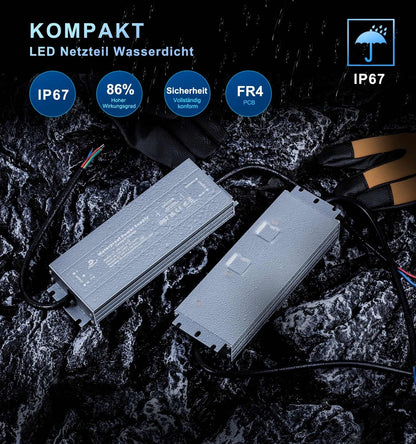 🔌 LED napajalnik 24V 60W, IP67 vodoodporen, ultra tanek