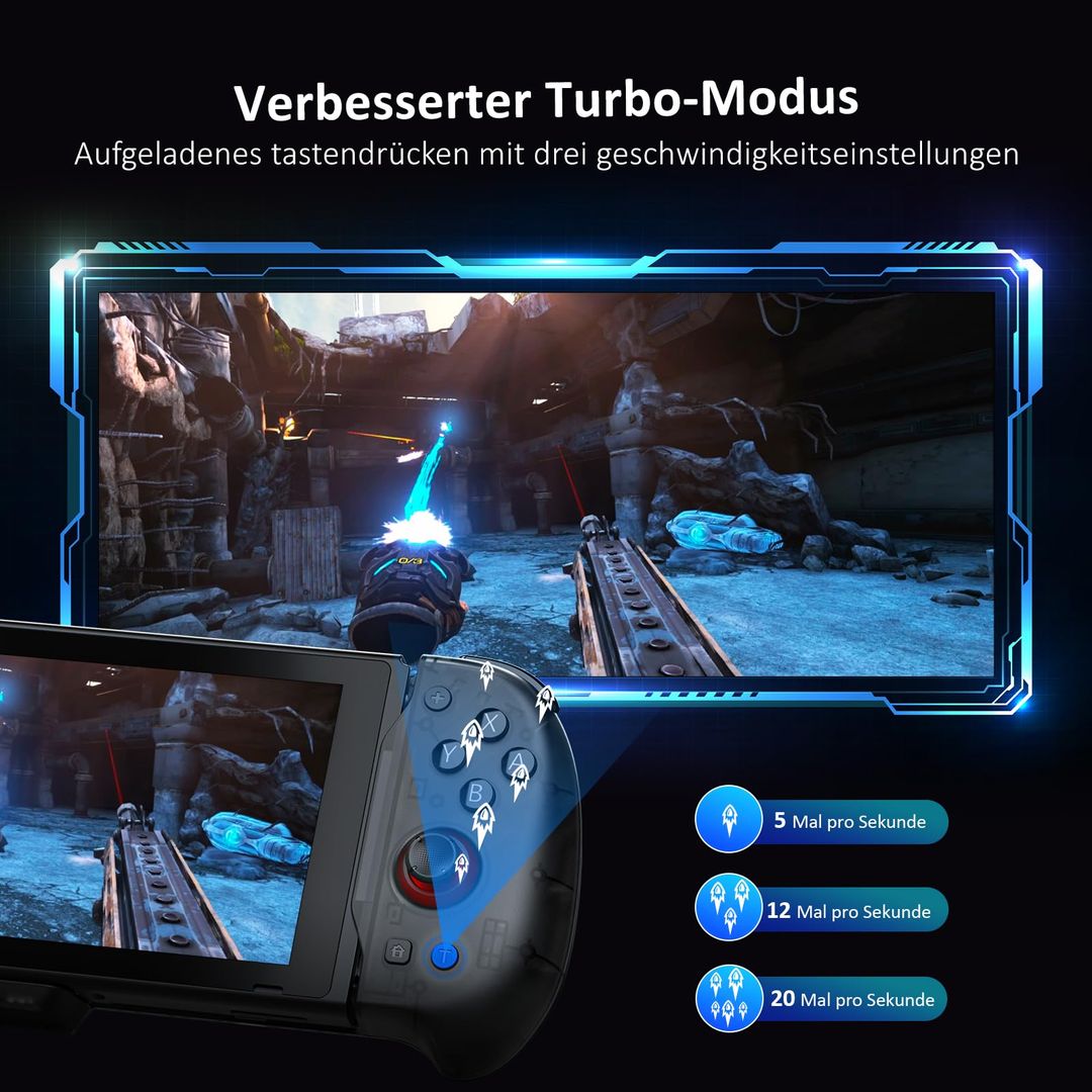 Hall Effect grip krmilnik za Nintendo Switch, z HDMI priklopom za TV