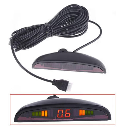 4x univerzalni parkirni senzorji z LED zaslonom - srebrni - naklikaj.si