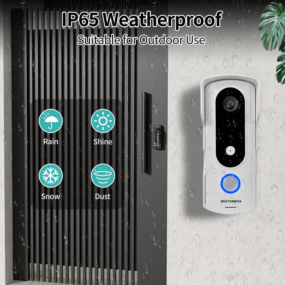 Pametni video domofon JIGATONEDA s 7-palčnim zaslonom 1080p, WiFi - naklikaj.si