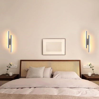 💡 Modern LED wall lamp 16W, chrome, 3000K