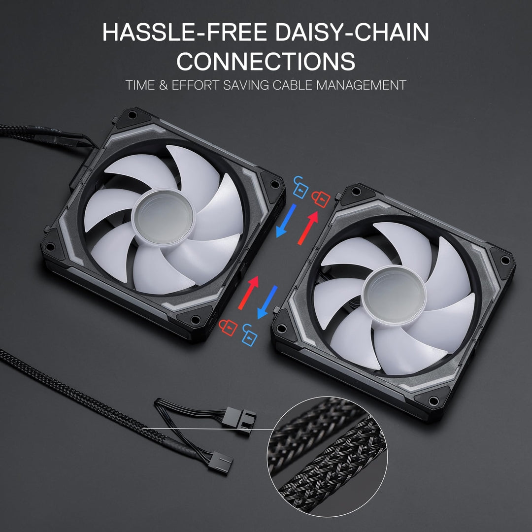 💨 REDRAGON GCF012 120mm ARGB ventilatorji (3-pack)