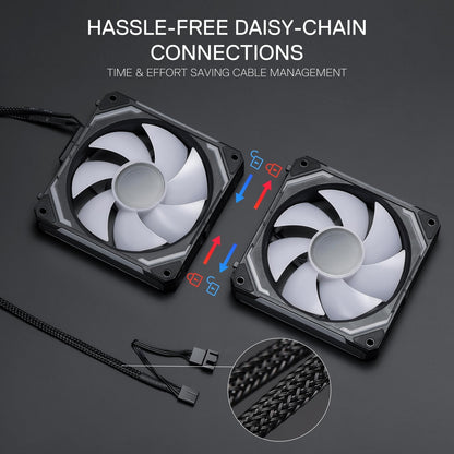 💨 REDRAGON GCF012 120mm ARGB ventilatorji (3-pack)