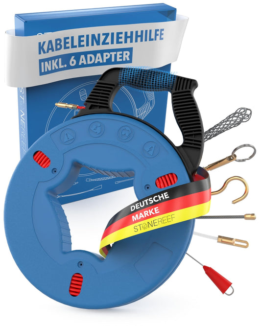 🔧 STONEREEF kabelska vlečna vrvica 30 m + 6 adapterjev