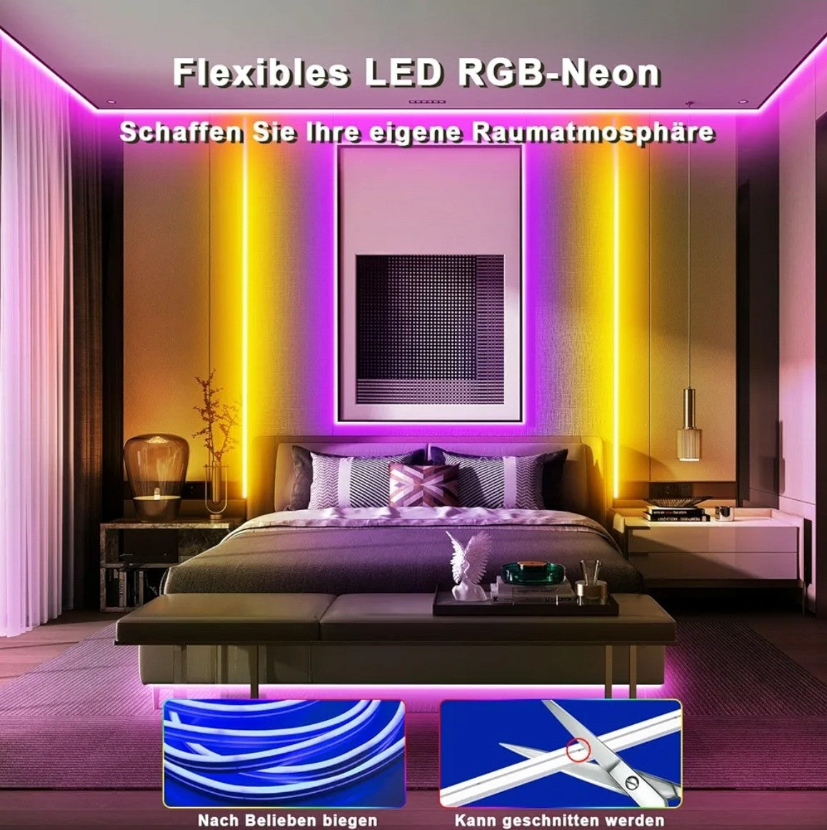 10m TENDIST RGB LED neonski trak, IP68