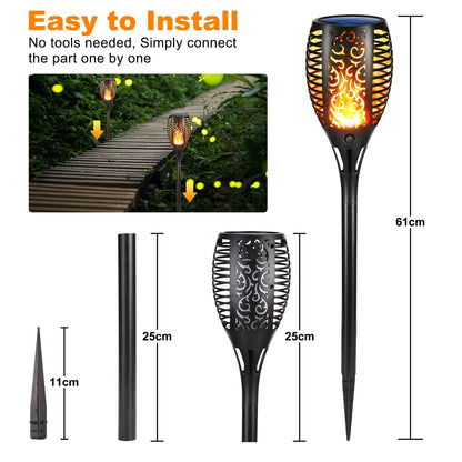 🔥 Moxled Solar Torch Light XL – 4x zunanje solarne bakle s plamenskim učinkom - naklikaj.si