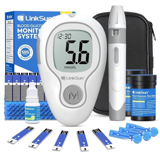 🩸 LinkSun komplet za merjenje glukoze v krvi, 100x test – G425-3