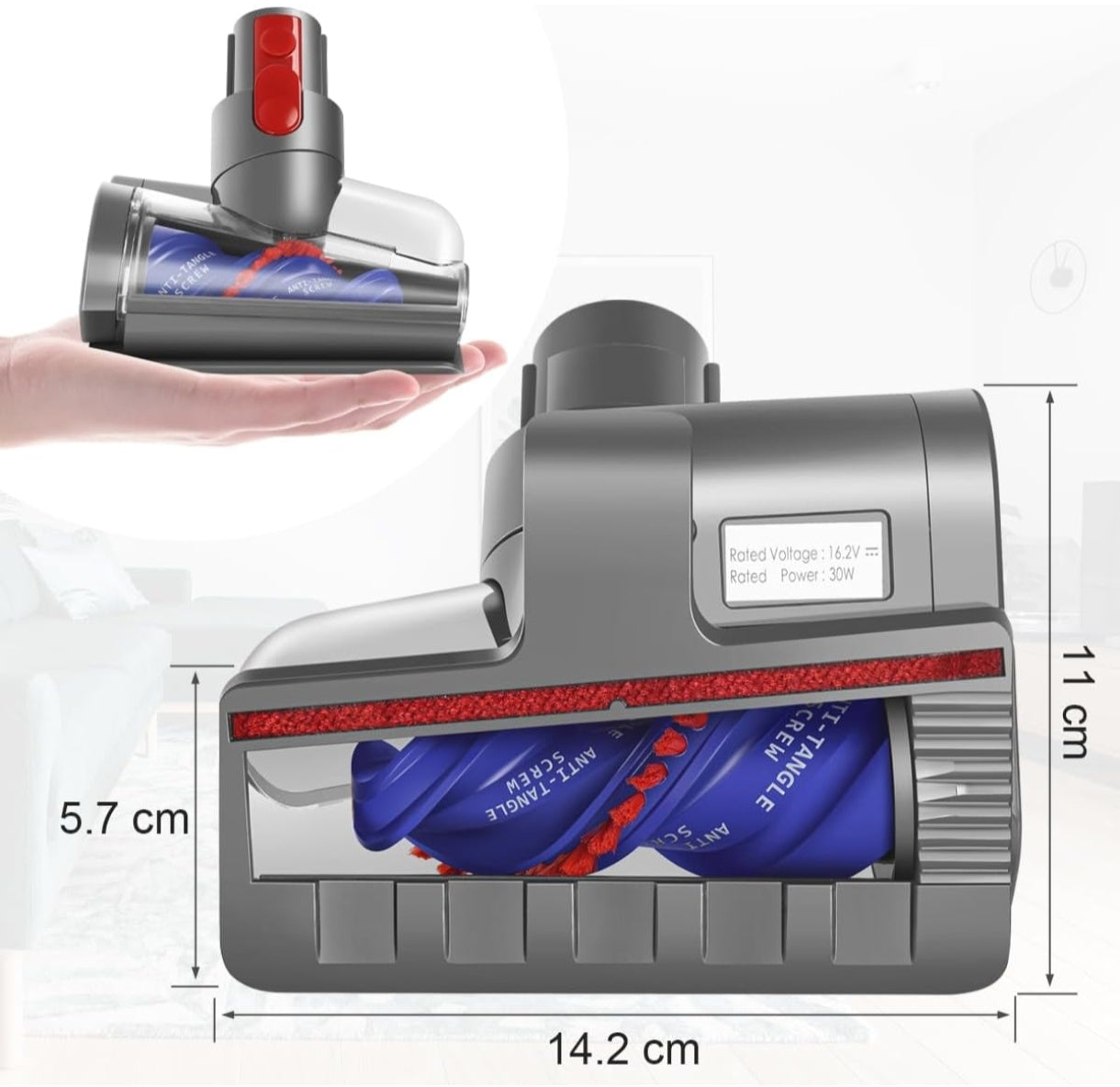 MoPei mini električna krtača za sesalnike Dyson V15 V11 V10 V8 V7