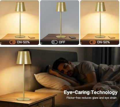 💡2x OUTON LED brezžična namizna svetilka, 3 barvne temperature, USB-C, 5200 mAh
