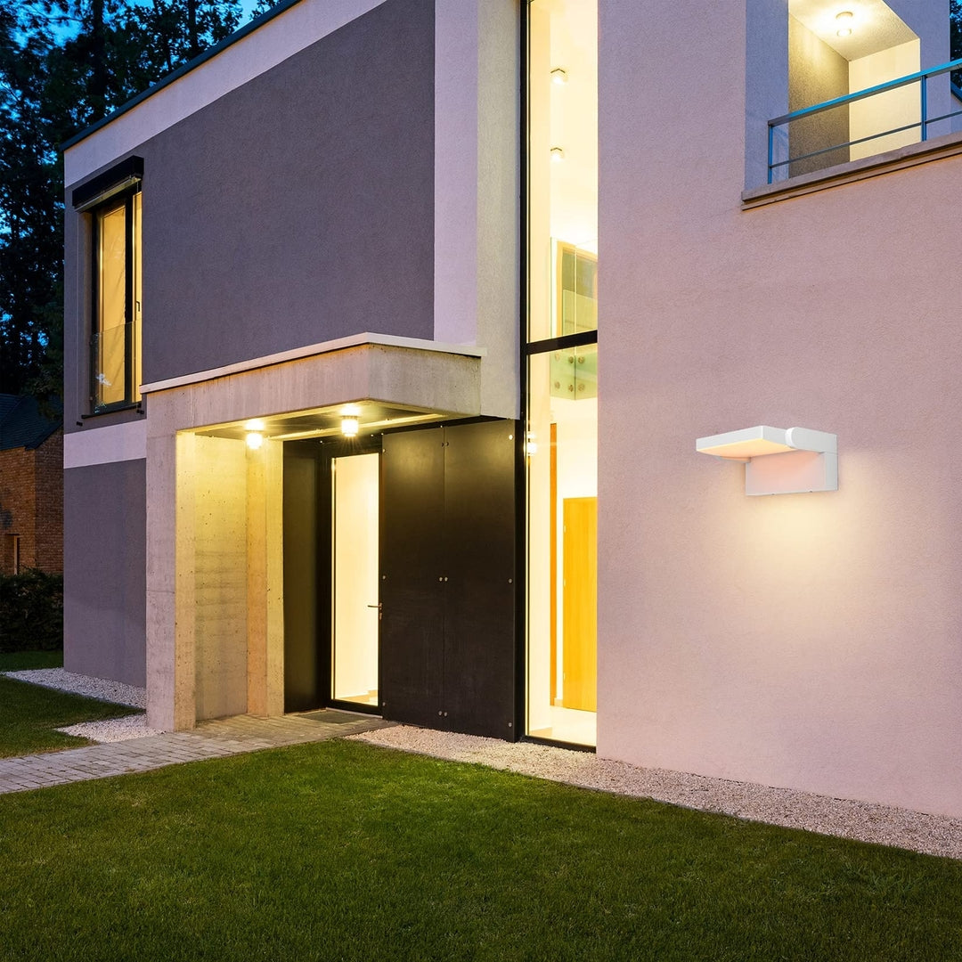 Kligh­ten 24W zunanja LED stenska svetilka, bela (IP65, 3000K)