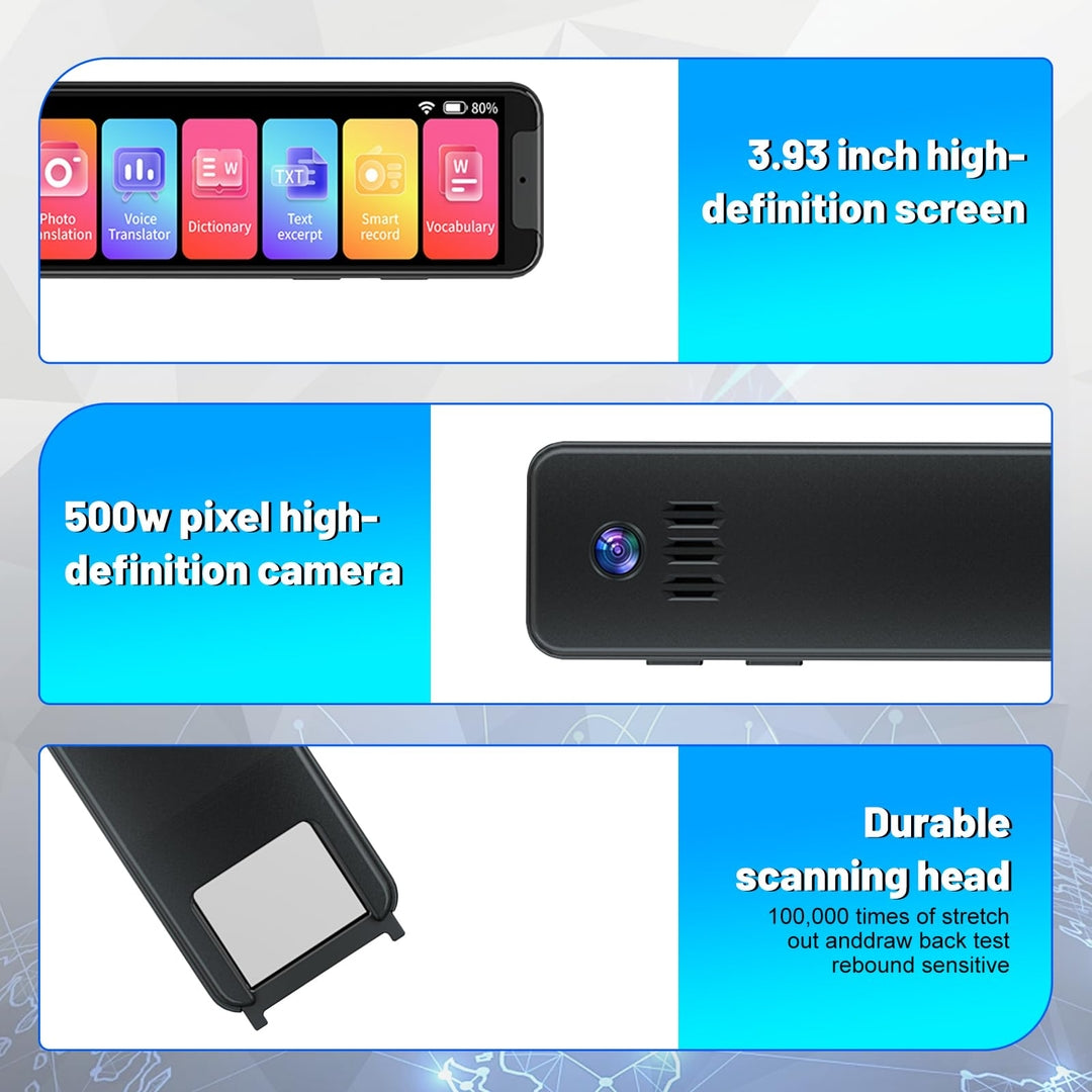 Scan Translation Pen – večjezični digitalni prevajalnik z OCR skenerjem in foto-prevodom