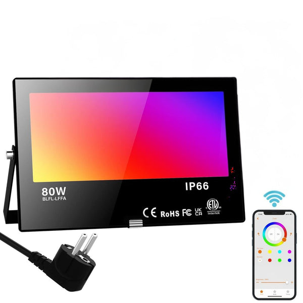Pametni RGB LED reflektor 80W z Bluetooth APP nadzorom
