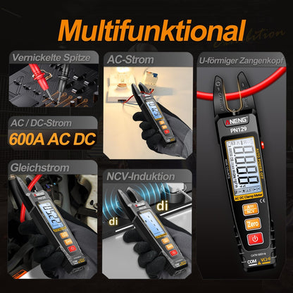 ANENG PN129 kleščni multimeter – AC/DC, samodejno zaznavanje vrste meritev