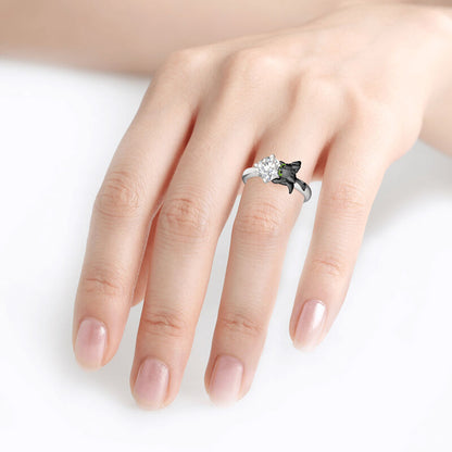 💍 JEULIA Hug Me "Your Dragon" 925 silver ring with zirconia
