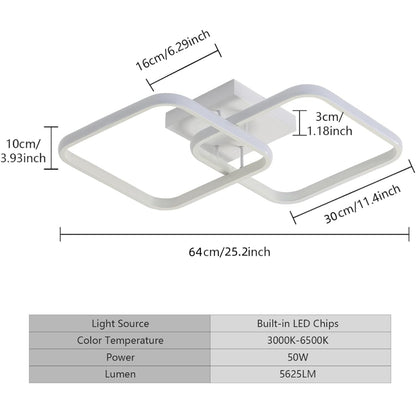 💡 LED ceiling light with remote control 50W